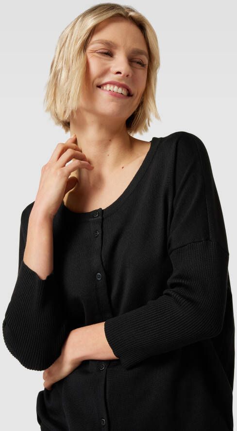 Saint Tropez Cardigan met extra brede schouders model 'Mila'