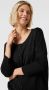 Saint Tropez Zwarte Ribgebreide Vest met Knoopsluiting Black Dames - Thumbnail 3