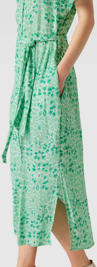 Saint Tropez Midi-jurk met strikceintuur model 'Blanca'