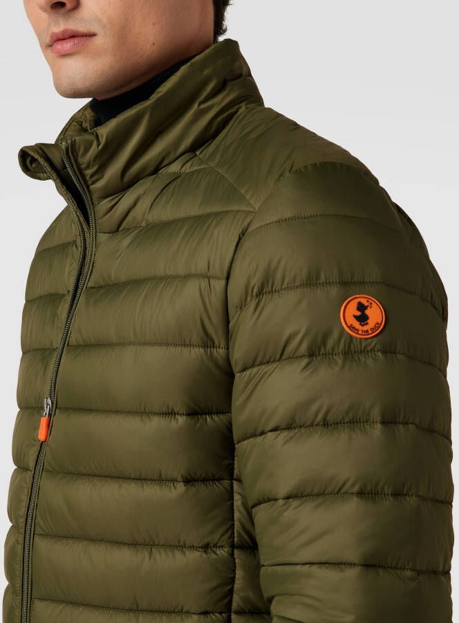 SAVE THE DUCK Gewatteerd jack met logodetail model 'ALEXANDER'
