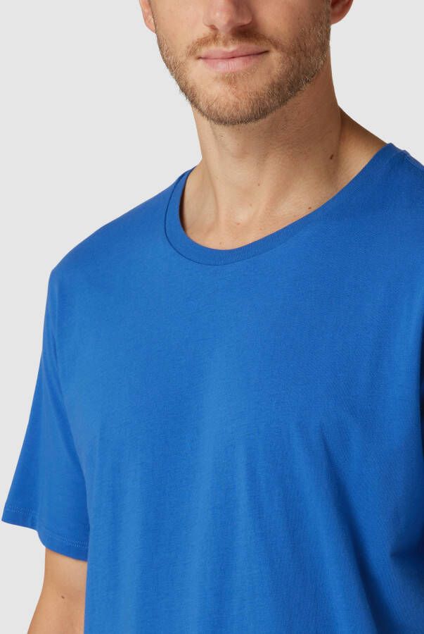 Schiesser Relaxed fit T-shirt met geribde ronde hals - Foto 2