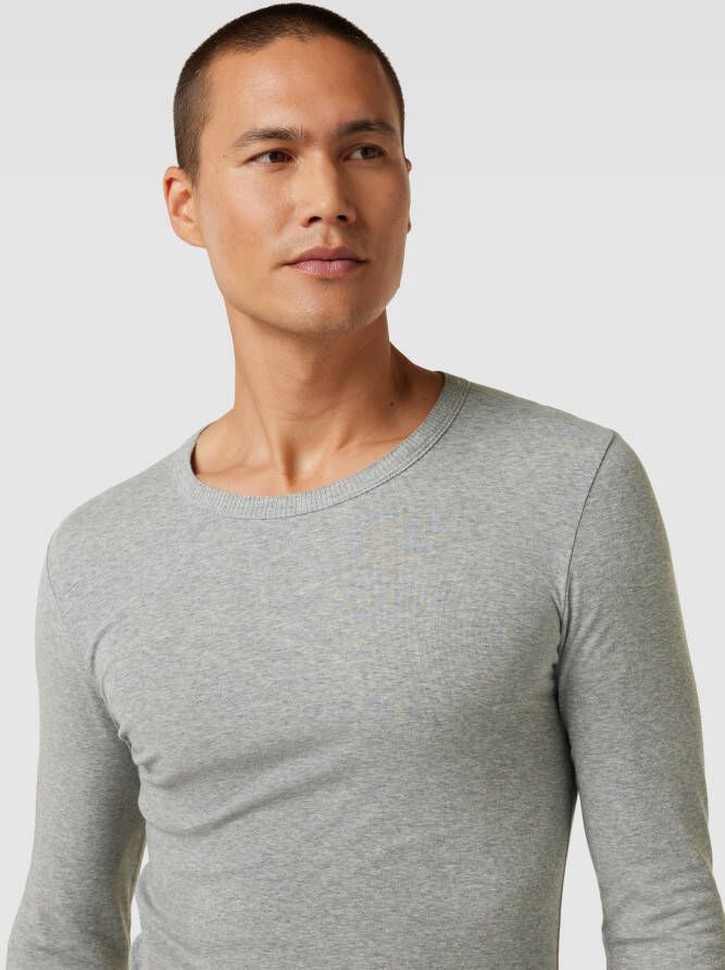 Schiesser Shirt met lange mouwen in gemêleerde look model 'REVIVAL' - Foto 2