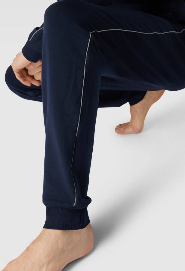 Schiesser Sweatpants met contrastpaspels - Foto 2