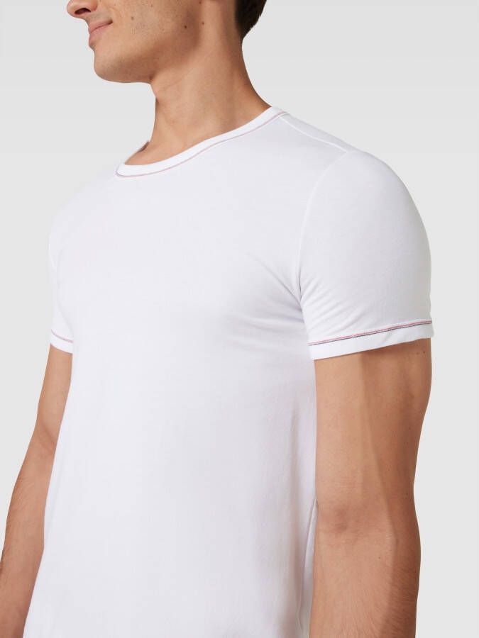 Schiesser T-shirt met geribde ronde hals model 'Loren' - Foto 2