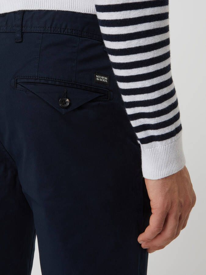 Scotch & Soda slim fit broek Mott met biologisch katoen night - Foto 8