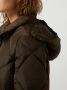 Second Female Gewatteerde lange jas met capuchon model 'Buffie' - Thumbnail 2