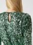Selected Femme Groene Mini Jurk Colyn Ls Short Sequins Dress - Thumbnail 6