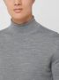 Selected Homme Grijze Coltrui Town Merino Coolmax Knit Roll B - Thumbnail 13