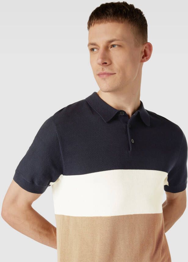Selected Homme Poloshirt met elastische boorden model 'MATTIS'