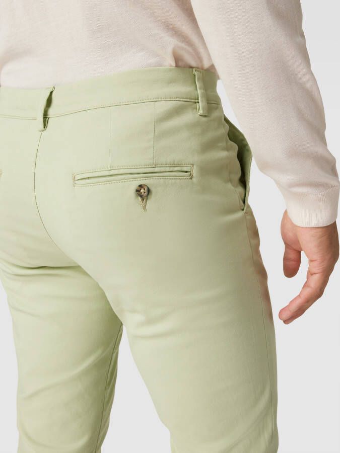 Selected Homme Slim fit broek met paspelzakken aan de achterkant model 'Miles' - Foto 2