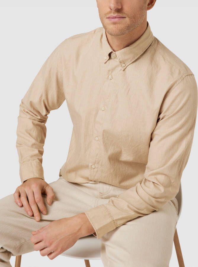 Selected Homme Slim fit vrijetijdsoverhemd met button-downkraag model 'THEO' - Foto 2