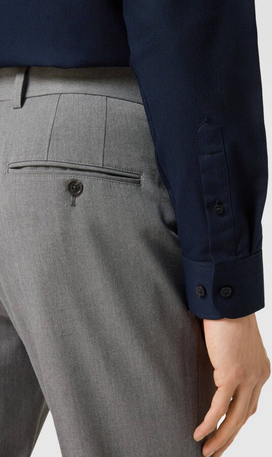 Selected Homme Slim fit zakelijk overhemd met structuurmotief model 'SLIMNATHAN'' - Foto 2
