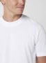 Selected Homme Geribbelde Ronde Hals Korte Mouw T-shirt White Heren - Thumbnail 5
