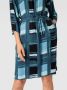 S.Oliver BLACK LABEL jurk met all over print en ceintuur blauw - Thumbnail 5