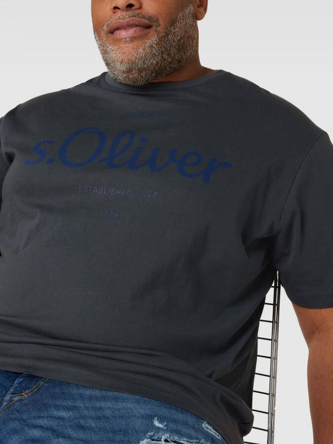 S.Oliver Plus SIZE T-shirt met labelprint