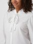 S.Oliver katoenen blouse met strikkraag ecru - Thumbnail 4