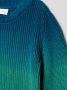 S.Oliver dip-dye gebreide trui blauw groen Jongens Katoen Ronde hals Dip-dye 104 110 - Thumbnail 3