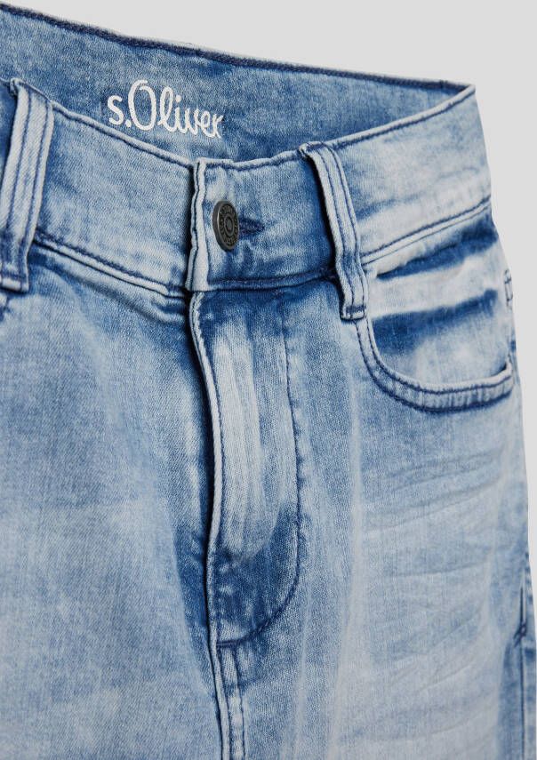 s.Oliver RED LABEL Korte regular fit jeans in 5-pocketmodel
