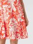 S.Oliver jurk met bladprint oranje ecru - Thumbnail 5