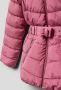 S.Oliver gewatteerde winterjas met ceintuur donkerroze Meisjes Polyester Capuchon 104 - Thumbnail 3