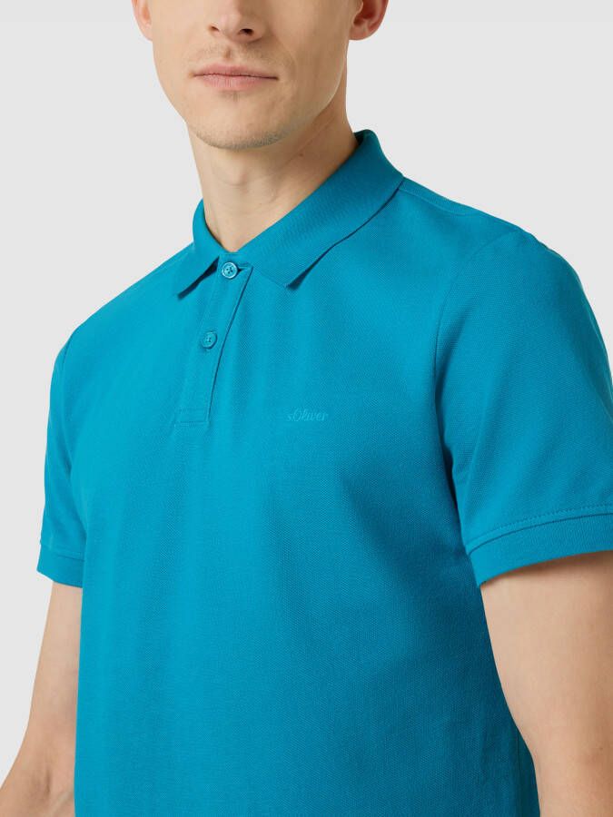 s.Oliver RED LABEL Regular fit poloshirt met labelstitching