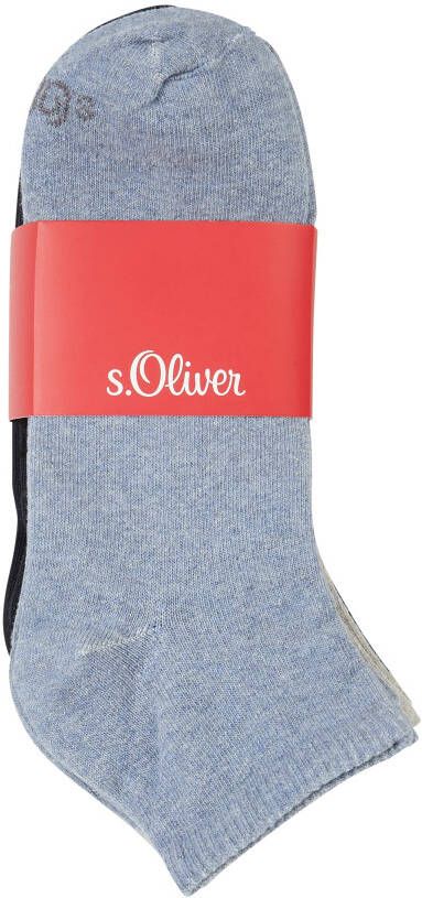 S.Oliver Korte sokken Essentials met onderhoudsvriendelijke materiaalmix (set 8 paar) - Foto 2
