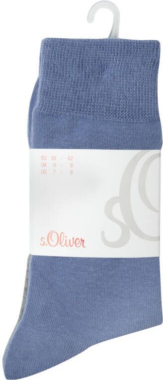 S.Oliver RED LABEL Sokken met labeldetail in een set van 4 paar model 'SOCKS'