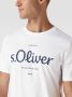 S.Oliver regular fit T-shirt met logo wit - Thumbnail 5