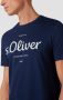 S.Oliver regular fit T-shirt met logo donkerblauw - Thumbnail 5