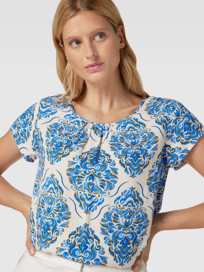 Soyaconcept Blouseshirt van viscose met all-over motief model 'Melene'