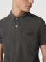 Superdry gemêleerde regular fit polo Classic Pique rich charcoal marl - Thumbnail 11