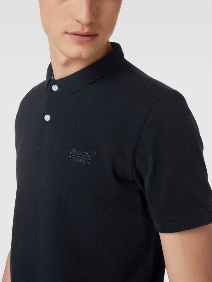 Superdry Poloshirt met labelstitching model 'CLASSIC'