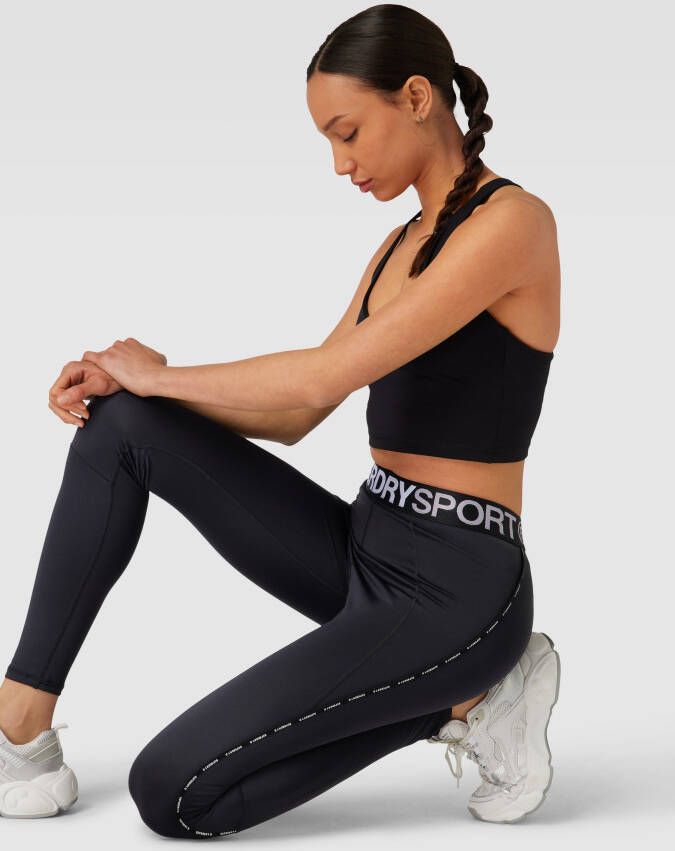 Superdry Sports Legging met elastische band met logo model 'TRAIN'
