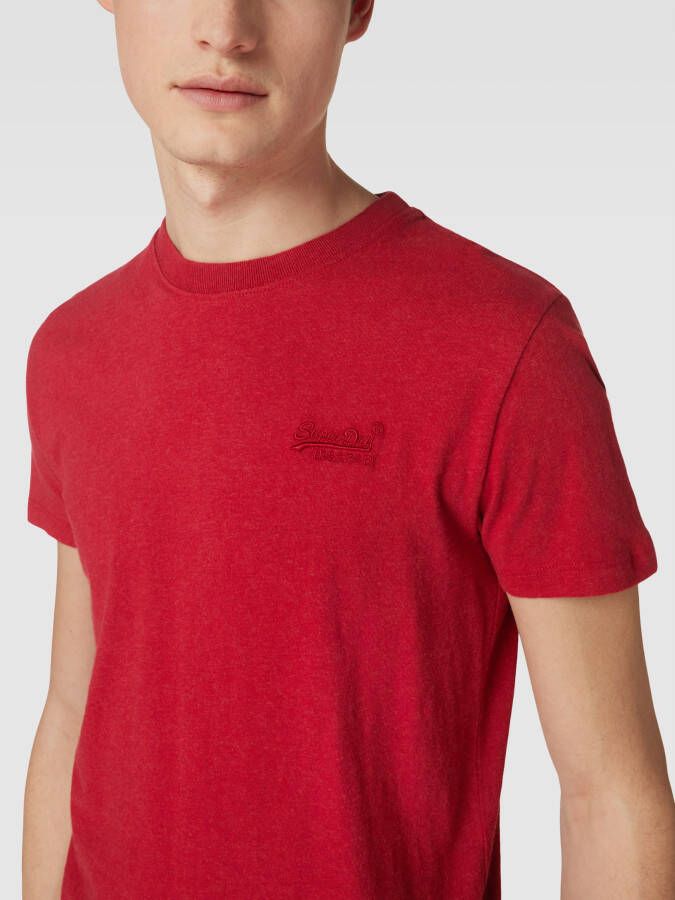 Superdry T-shirt met logostitching