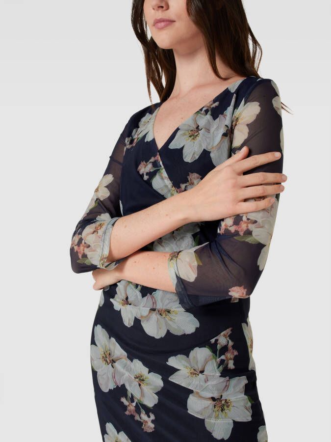 Swing Cocktailjurk met bloemenmotief