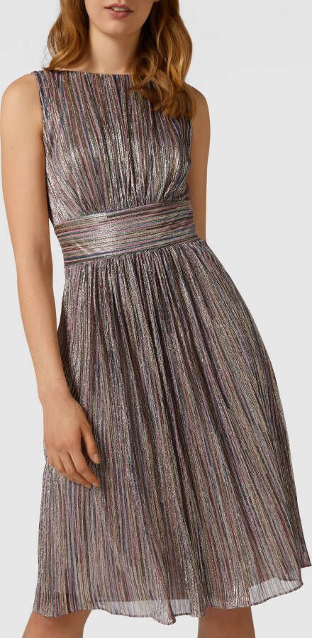 Swing Geplooide Lurex Cocktailjurk Multicolor Dames - Foto 2