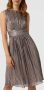 Swing Geplooide Lurex Cocktailjurk Multicolor Dames - Thumbnail 2