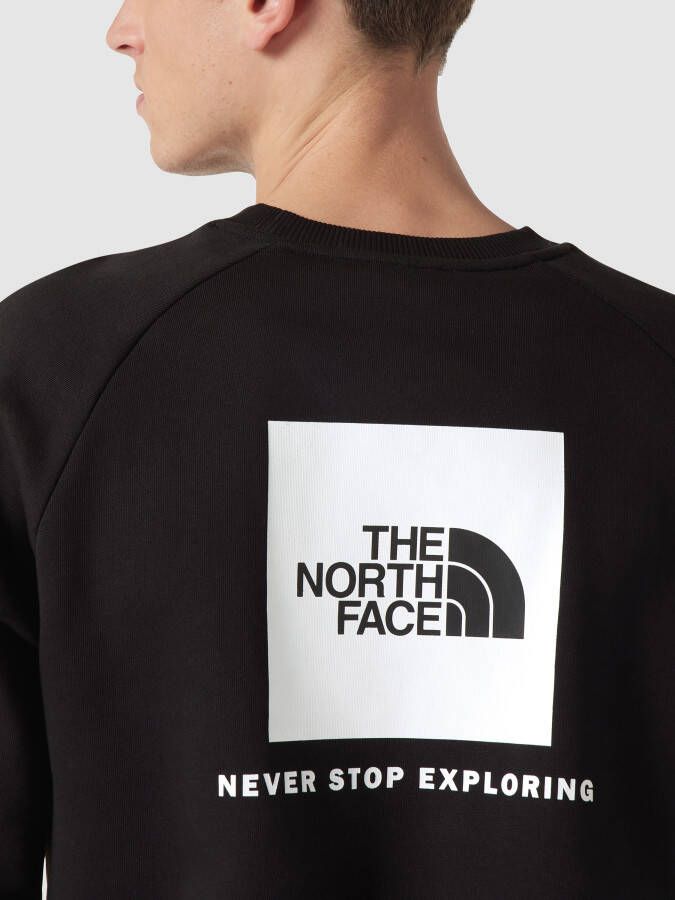 The North Face Sweatshirt met labelprint model 'RAGLAN'