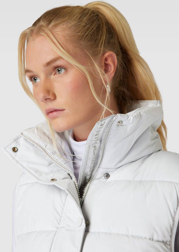 Tom Tailor Denim Korte bodywarmer met opstaande kraag - Foto 2