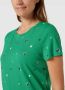 Tom Tailor Kortemouw T-shirt met Print Green Dames - Thumbnail 2