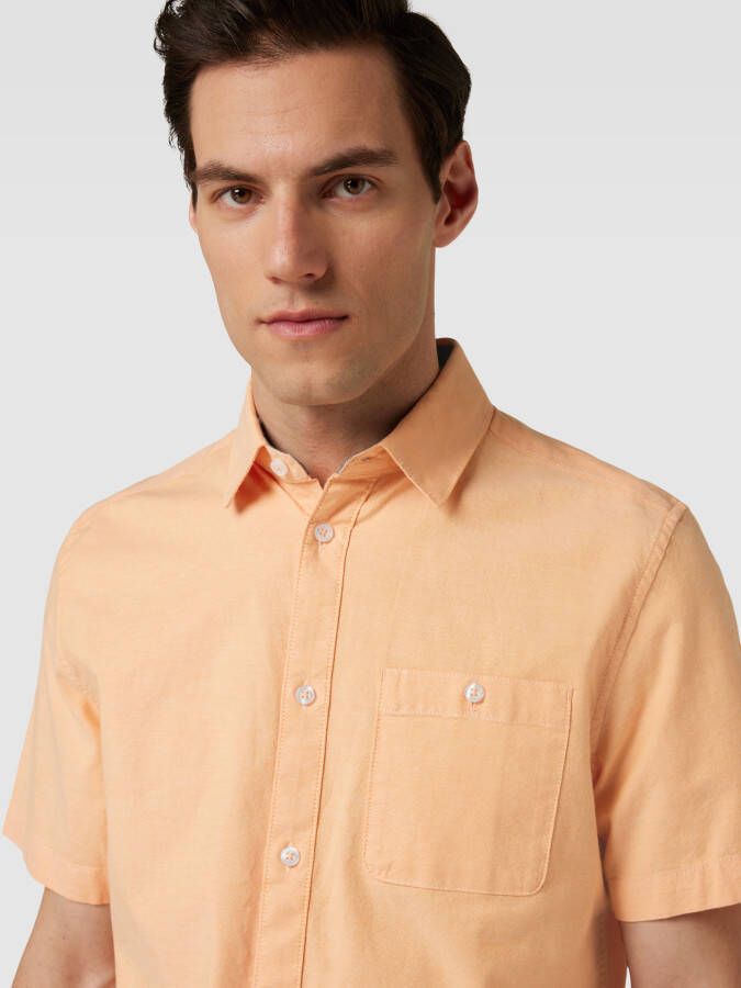 Tom Tailor Kort overhemd met borstzak Orange Heren - Foto 2
