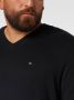Tommy Hilfiger Gebreide trui BT-PIMA ORG CTN CASHMERE VNCK-B in grote maten met logo borduurwerk op borsthoogte - Thumbnail 2