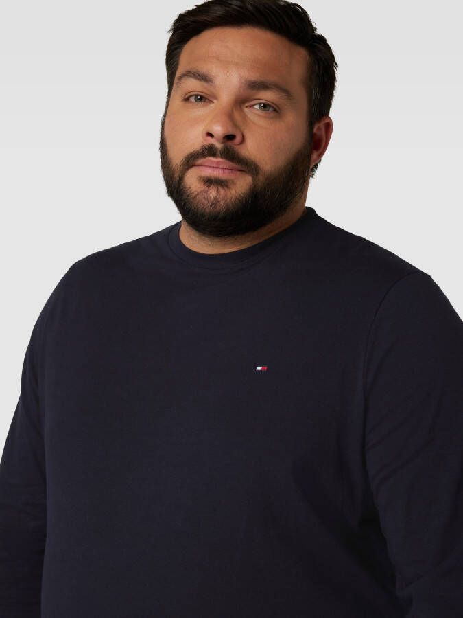 Tommy Hilfiger Big & Tall PLUS SIZE slim fit shirt met lange mouwen en labeldetail