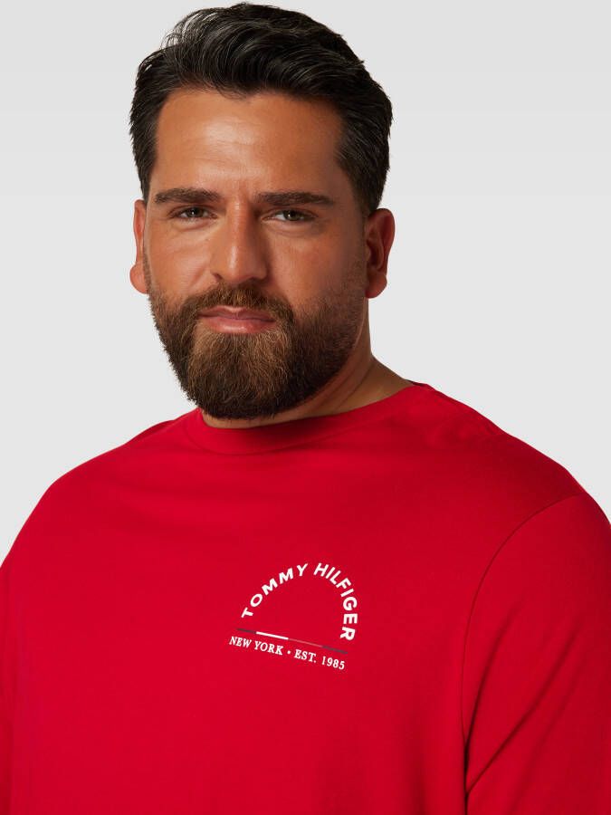 Tommy Hilfiger Big & Tall PLUS SIZE T-shirt met labelprint model 'SHADOW'