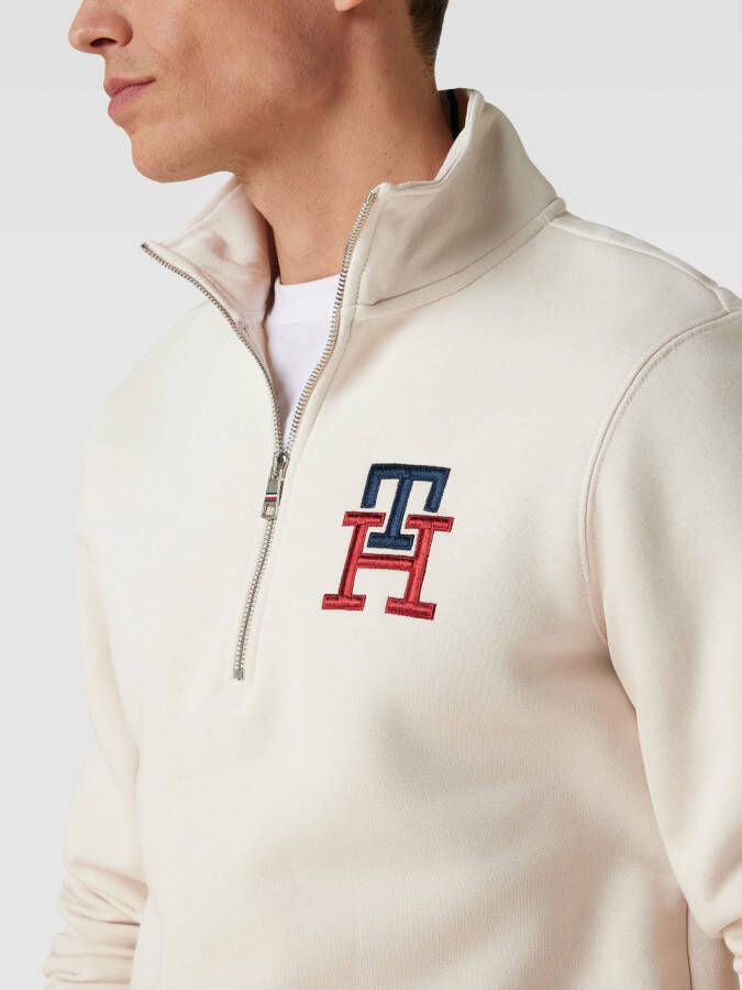 Tommy Hilfiger Casual fit schipperstrui met labelstitching
