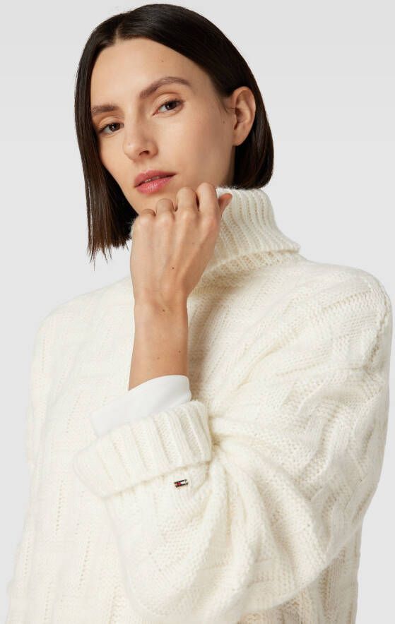 Tommy Hilfiger Coltrui met extra brede schouders