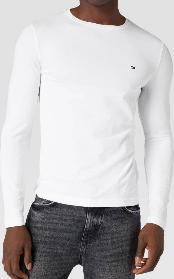Tommy Hilfiger Extra slim fit shirt met lange mouwen en labelstitching
