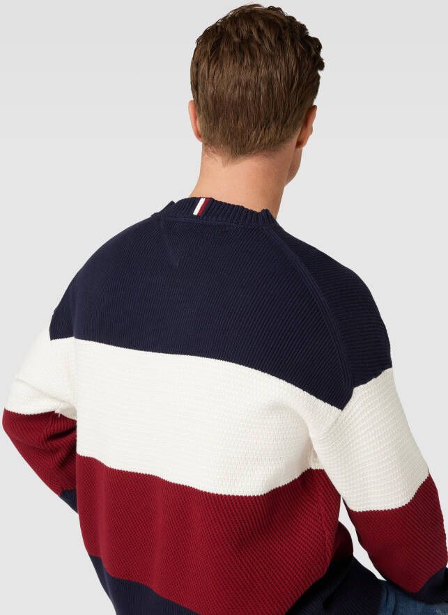 Tommy Hilfiger Gebreide pullover in colour-blocking-design