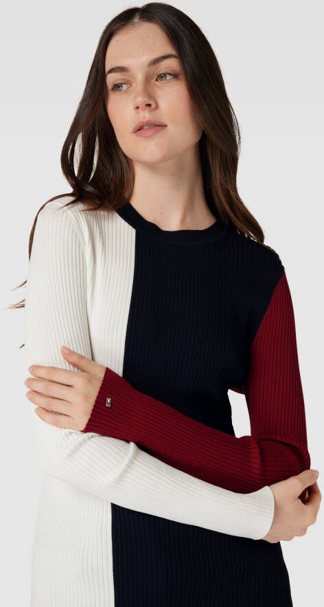 Tommy Hilfiger Gebreide pullover in colour-blocking-design