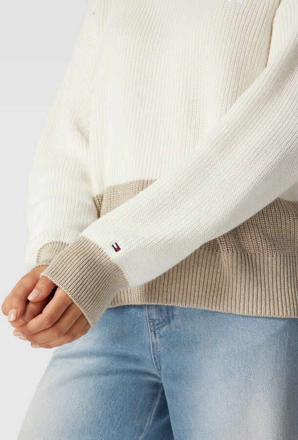 Tommy Hilfiger Gebreide pullover met colour-blocking-design